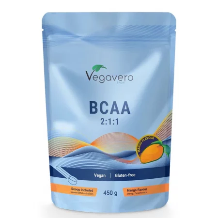 BCAA 2:1:1 – Мускулно възстановяване и издръжливост при тренировки, 10 g, 450 g прах (56 дози)