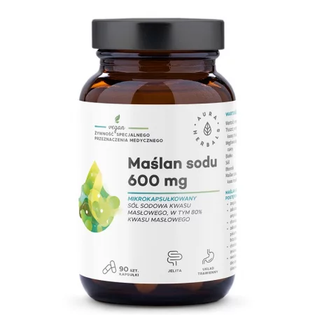 Натриев бутират – Поддържа здрава чревна лигавица и микрофлора, 300 mg, 90 капсули