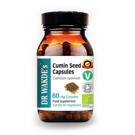 Кимион семена (Cumin Seed) при нарушено храносмилане, висок холестерол и диабет, 60 капсули