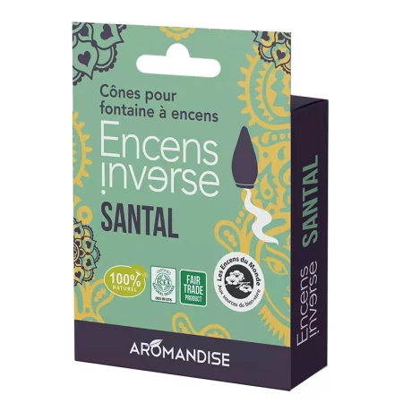 Конуси за горене от сандалово дърво, 10 бр.