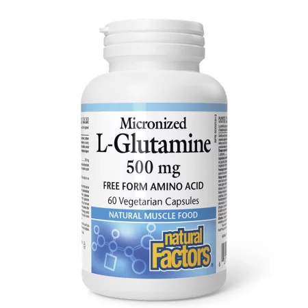 Л-Глутамин (микронизиран) – Възстановяване и мускулна издръжливост, 500 mg, 90 V капсули
