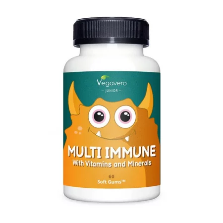 Multi Immune with Vitamins and Minerals - Мултиимун витамини и минерали за деца, 60 желирани таблетки