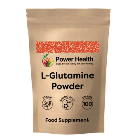 L-Глутамин – Мускулно възстановяване и имунна подкрепа, 5000 mg, 100 g