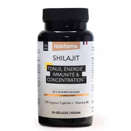 Шилажит 333 mg + Витамин B6 – Енергия и издръжливост, 90 капсули