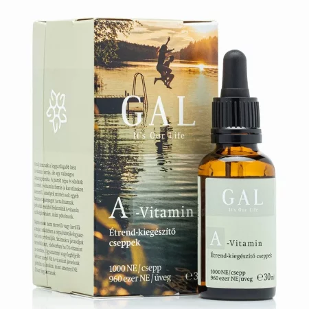 Витамин А – Здрава кожа, добро зрение и силен имунитет, 900 μg, 320 дневни дози, 30 ml капки