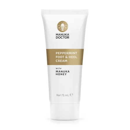 Peppermint Foot and Heel Cream with Manuka Honey - Крем за крака и напукани пети с мед от манука и ментово масло, 75 ml