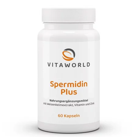 Спермидин за подмладяване, здрава коса и сияйна кожа – Spermidin Plus, 60 капсули