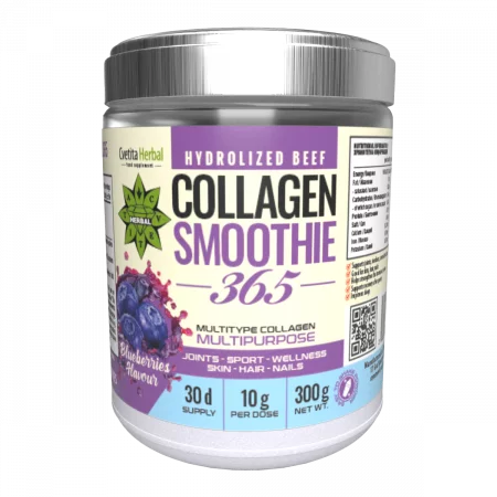 Колаген Смути 365 Боровинка | Collagen Smoothie 365 Blueberry - 300 g