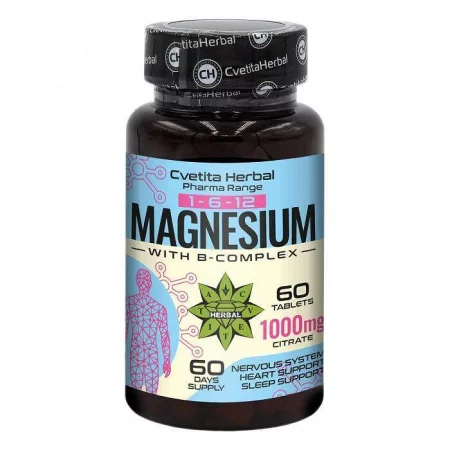 Magnesium + B - complex - Магнезий + Б - комплекс - 60 таблетки