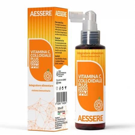 Колоиден витамин C 1000 ppm – Имунна защита и намаляване на умората, ~33 дози, 100 ml спрей