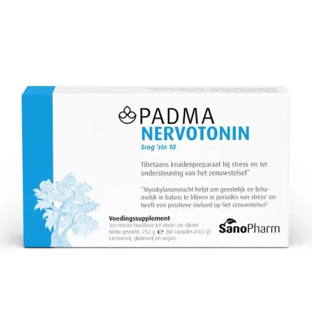 Padma Nervotonin – Спокойна нервна система и баланс при стрес, тибетска билкова формула, 60 капсули