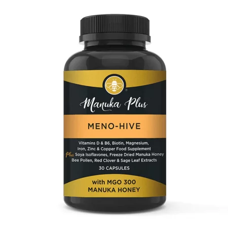 Manuka Plus Meno-Hive with MGO 300 - Manuka Honey – Менопауза формула с мед от манука MGO 300, 30 капсули