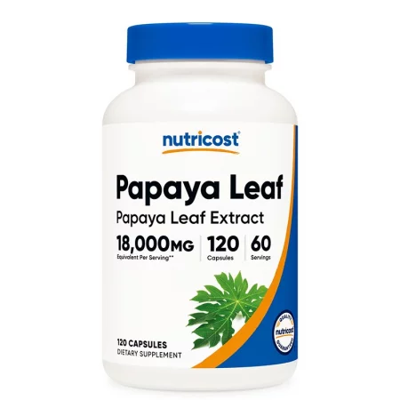 Папая (лист) – Подуване и храносмилателен дискомфорт, 1200 mg, 120 капсули