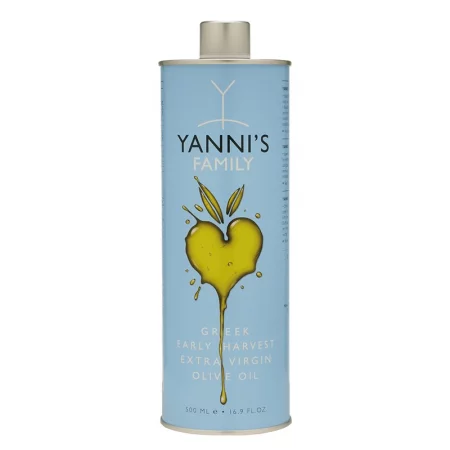 Студено пресовано маслиново масло (ранна реколта) - Зехтин Yannis Family, 500 ml