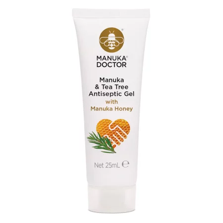 Manuka & Tea Tree Antiseptic Gel with Manuka Honey / Антисeптичен гел с мед от манука и чаено дърво, 25 ml