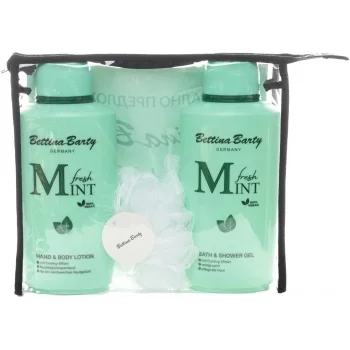 БЕТИНА БАРТИ Свежа мента комплект лосион + душ гел 2 х 500 мл. + гъба за баня ПРОМО