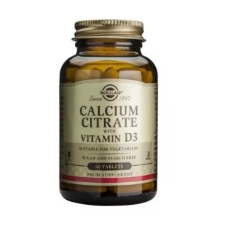 СОЛГАР Калциев Цитрат 250 мг. + Витамин D3 таблетки х 60