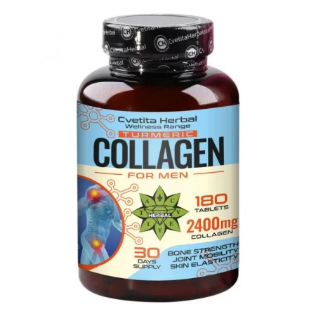 Collagen with Turmeric - Колаген с Куркума - 2400 mg - 180 таблетки