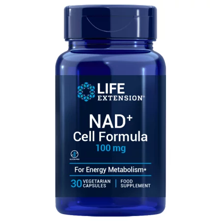 Клетъчно здраве и енергия - NAD+ Cell Formula , 100 mg х 30 капсули