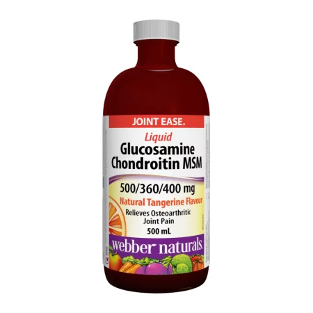 Liquid  Glucosamine Chondroitin MSM – Течен глюкозамин, хондроитин и МСМ, 500 ml, с вкус на портокал и мандарина