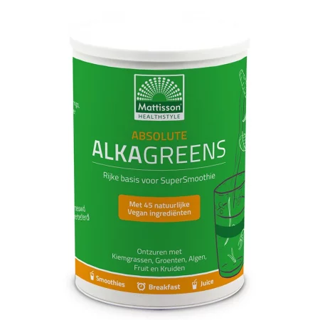 Алкално-киселинен баланс - Алка Грийнс - Absolute Alkagreens, 300 g прах