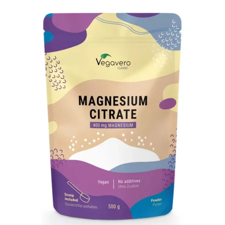 Магнезий цитрат – При мускулни крампи, нервно напрежение и умора, 200 mg, 500 g прах