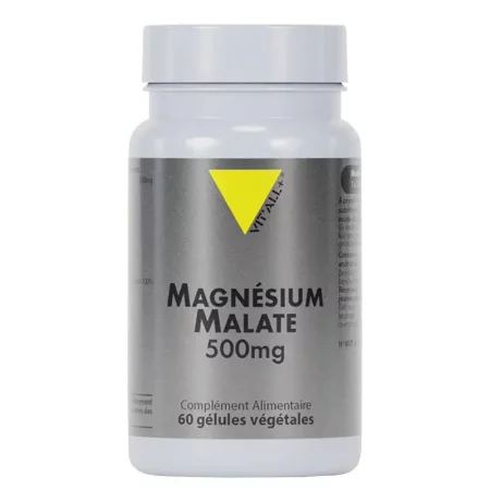 Магнезий (малат) 500 mg – Енергия, мускули и сърдечна функция, 60 капсули