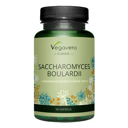 Saccharomyces Boulardii + Mannan-Oligosaccharide (MOS) / Сахаромицес боларди + Мананови олигозахариди, 90 капсули, 100% Vegan