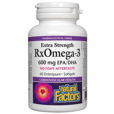 RxOmega-3 Extra Strength / Рибено масло, 1170 mg (600 mg EPA/DHA) х 60 софтгел капсули