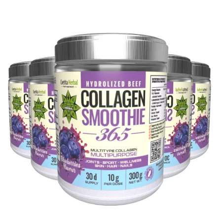 Collagen Smoothie 365 - Колаген Смути 365 Боровинка - Пакет 3 + 2 ПОДАРЪК-