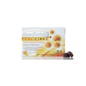 МЕДИСТУС АНТИВИРУС мед и лимон табл. х 10