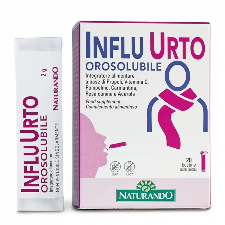 Формула за силен имунитет с Прополис 400 mg и Витамин C 360 mg, Influ Urto, 20 сашета