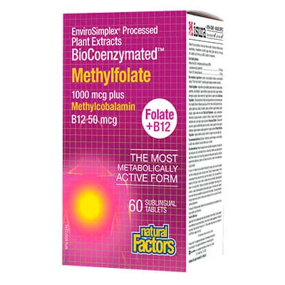 Methylfolate+B12 BioCoenzymated™/ Метилфолат (Фолиева киселина)+Витамин В12 х 60 сублингвални таблетки