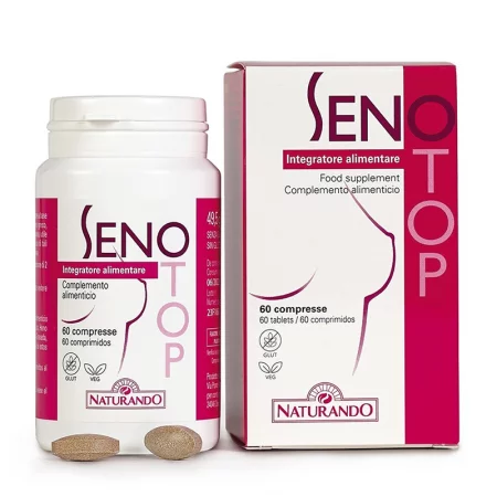 Билкова формула за бюста с Лен 200 mg и Хмел 160 mg – Senotop, 60 таблетки