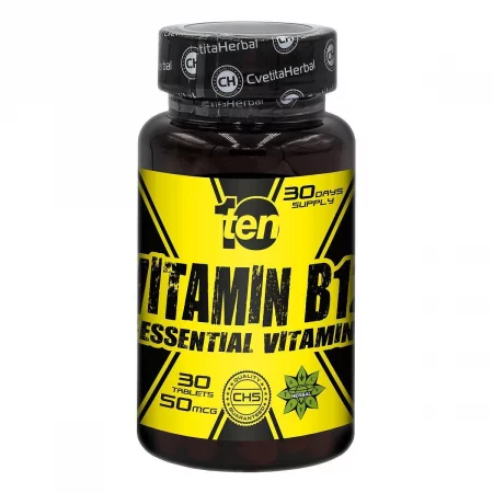 10/ten Vitamin B12 - Витамин B12 - 30 таблетки x 50mcg