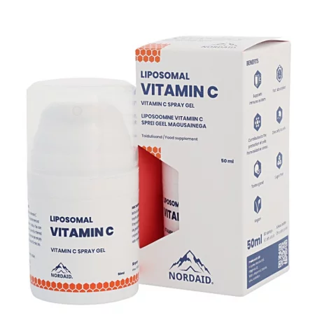 Липозомен витамин С с висока абсорбция - Силен имунитет и антиоксидантна защита, Спрей-гел за уста с вкус на манго, 50 ml