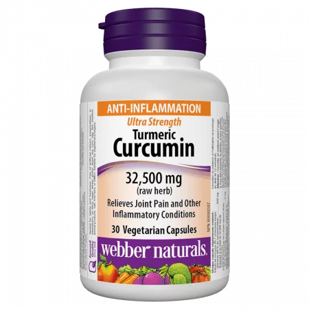 Turmeric Curcumin Ultra Strength / Куркума и черен пипер, 32 500 mg, 30 капсули