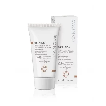 КАНОВА ДЕПИ SPF 50+ Изсветляващ дневен крем за лице, ръце и деколте 50 мл.