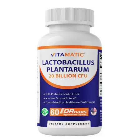 Лактобацилус плантарум 20 млрд. + инулин – За балансирана чревна флора и комфорт, 60 капсули със забавено освобождаване