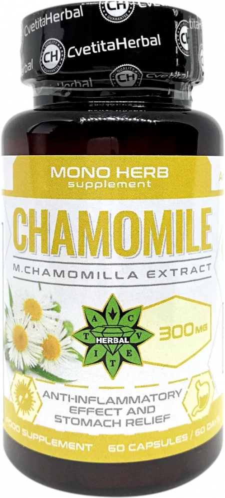 Chamomile - Екстракт от Лайка - 60 капсули x 300 mg