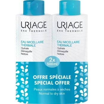 ЮРИАЖ ЕУ ТЕРМАЛ Термална мицеларна вода за нормална до суха кожа 2 х 500 мл. ПРОМО