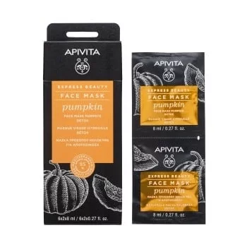 АПИВИТА ЕКСПРЕСНА КРАСОТА Детоксикираща маска за лице с тиква 6х2х8 мл.