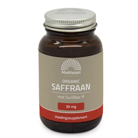 Мозъчна функция - Шафран Organic - Sunfiber, 30 mg x 60 капсули