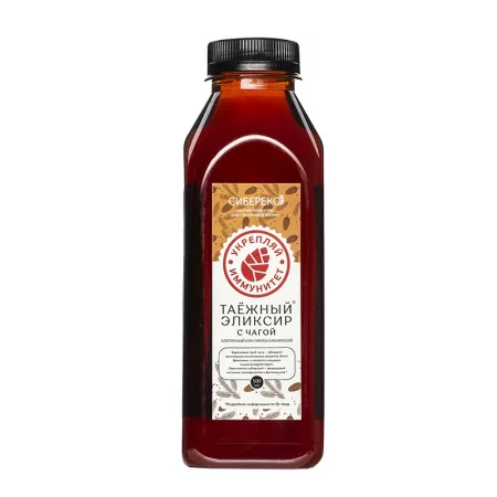 Тайга Еликсир с гъба чага и сибирска ела – Силен имунитет и тонус, 500 ml
