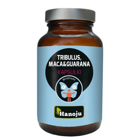 Трибулус 200 mg + Мака 200 mg + Гуарана 100 mg – Енергия, тонус и либидо, 90 капсули
