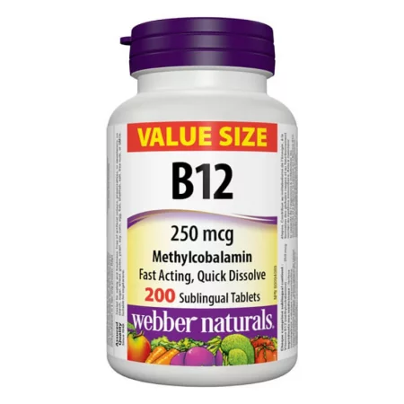 Vitamin B12 Methylcobalamin - Витамин В12 метилкобаламин 250 µg, 200 сублингвални таблетки