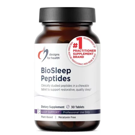 BioSleep Peptides – При безсъние и трудно заспиване, пептиди от кафяв ориз 250 mg, 30 дъвчащи таблетки