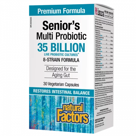 Мултипробиотик за хора над 55 години - Senior’s Multi Probiotic, 8 щама, 35 млрд. активни пробиотици, 30 капсули