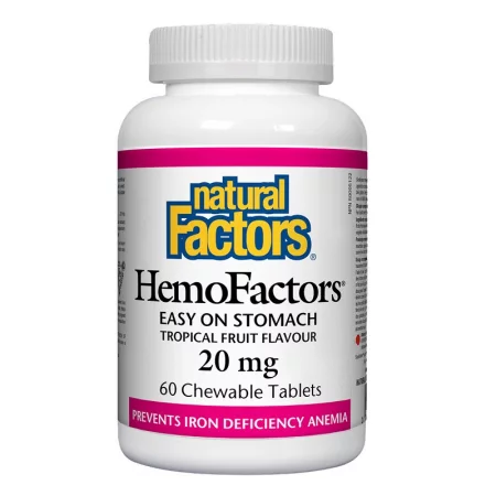 HemoFactors® / Желязо 20 mg х 60 дъвчащи таблетки