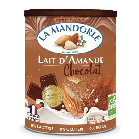 Бадемово мляко с шоколад, БИО – Инстантна напитка на прах, 400 g